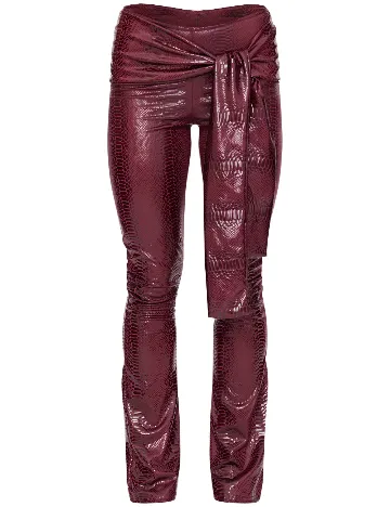 Pantaloni PRETTYLITTLETHING, visiniu Rosu