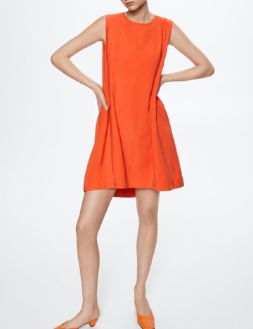Rochie scurta Mango, portocaliu