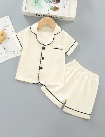 Pijama Shein Kids, ecru