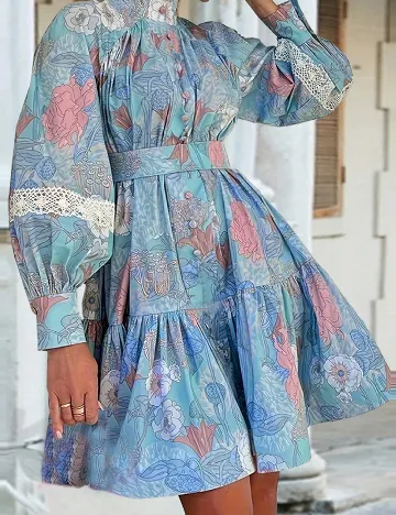 Rochie scurta SHEIN, albastru Albastru