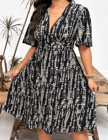 Rochie scurta SHEIN CURVE, negru