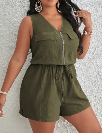 Salopeta SHEIN CURVE, verde