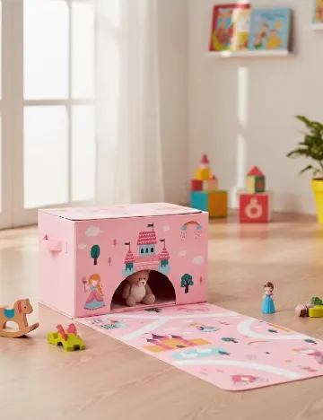 Organizator de jucarii Absolu Chic, roz Roz