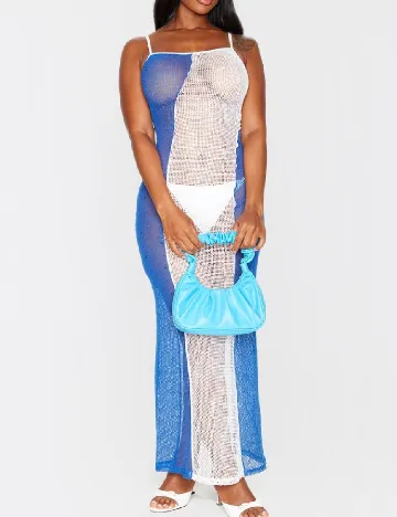 Rochie de plaja PRETTYLITTLETHING, alb/albastru