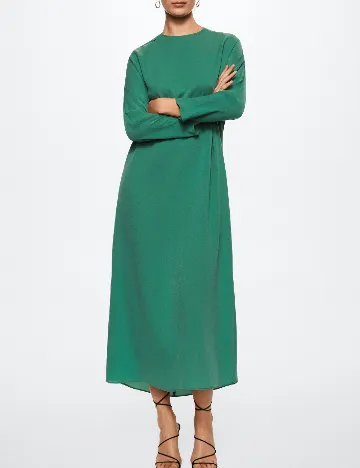 Rochie medie Mango, verde