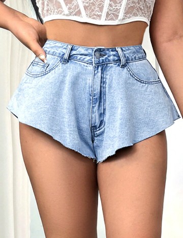 Pantaloni scurti SHEIN, albastru
