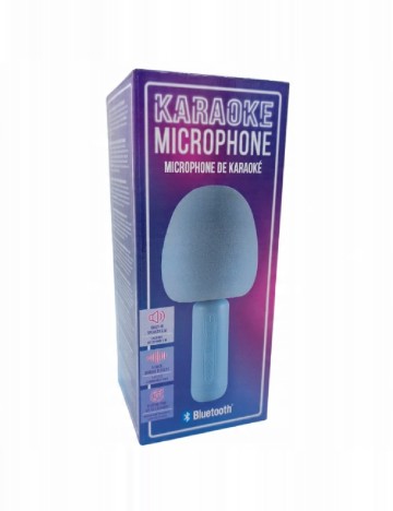 Microfon karaoke Bluetooth Dayes, albastru