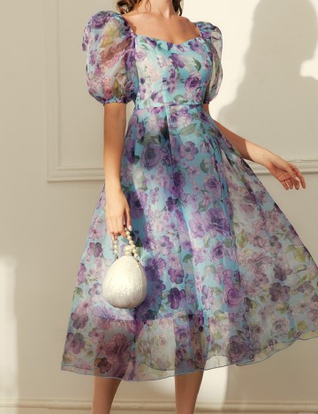 Rochie medie SHEIN, floral print
