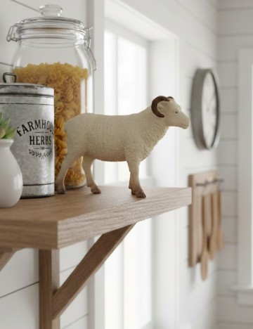 Figurina Oaie Zd Trading, ecru