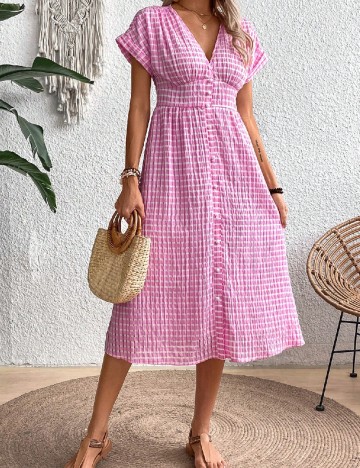 Rochie medie SHEIN, roz