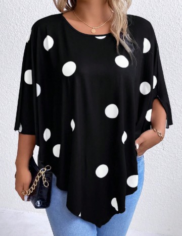 Bluza SHEIN CURVE, negru