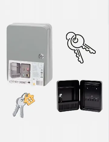 Cutie pentru chei Home Accents, gri Gri