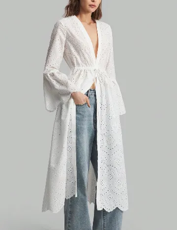 Kimono SHEIN, alb