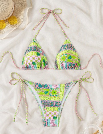 Costum de baie SHEIN, mix culori