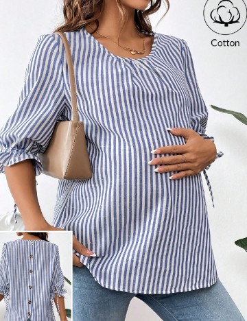 Bluza SHEIN Maternity, albastru