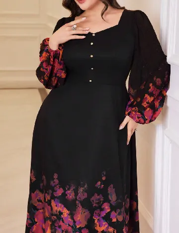 Rochie lunga SHEIN CURVE, negru