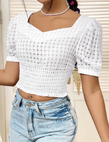 Top SHEIN, alb