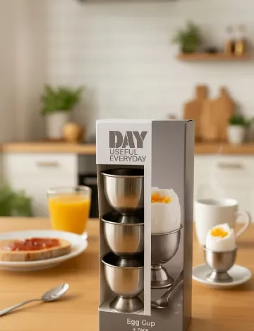 Recipient pentru oua 4 bucati, argintiu Gri