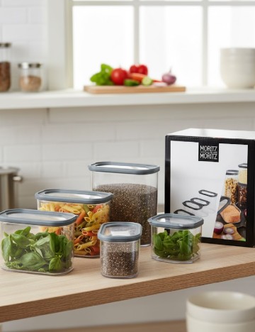 Set recipiente Moritz & Moritz, transparent