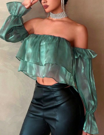 Top SHEIN, verde