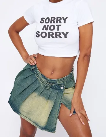 Fusta PRETTYLITTLETHING, albastru