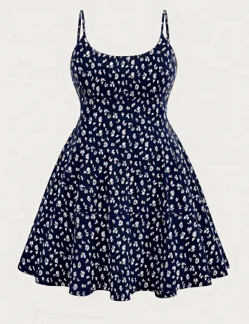 Rochie scurta SHEIN CURVE, albastru