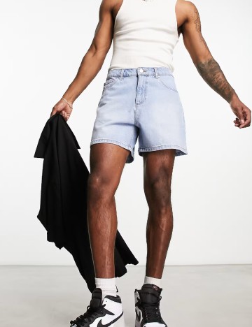 Pantaloni scurti ASOS, albastru