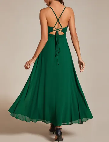 Rochie medie Ever-Pretty, verde