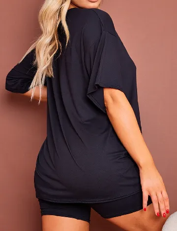 Pijama PRETTYLITTLETHING, negru