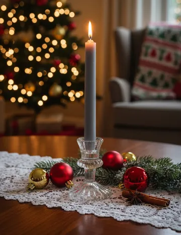 Suport lumanare Home Accents, gri Gri