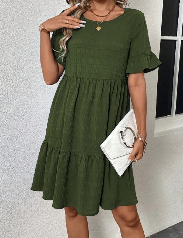 Rochie scurta SHEIN, verde