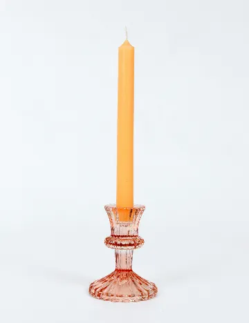 Suport lumanare Home Accents, roz