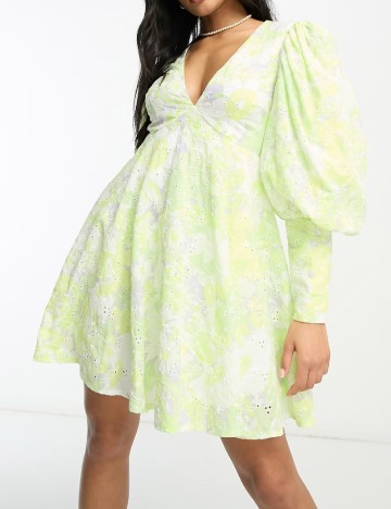 Rochie scurta ASOS, verde