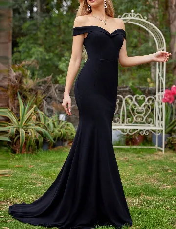 Rochie lunga Ever-Pretty, negru
