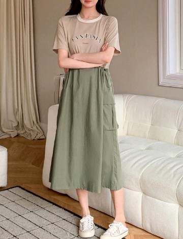 Rochie medie Dazy, mix culori
