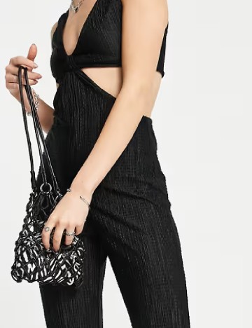 Salopeta Top Shop, negru