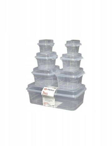 Set recipiente Alpina, transparent