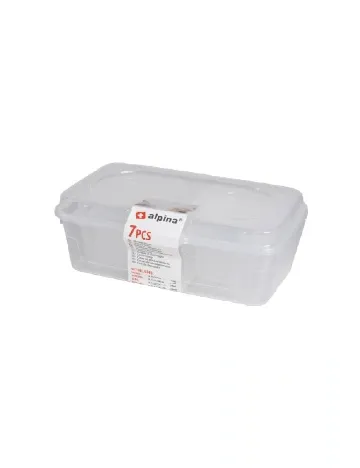 Set recipiente Alpina, transparent Alb