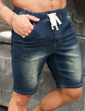 Pantaloni scurti SHEIN, albastru
