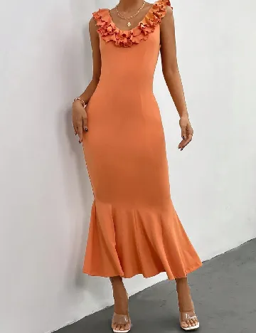Rochie lunga SHEIN, portocaliu