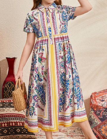 Rochie medie Shein Kids, mix culori
