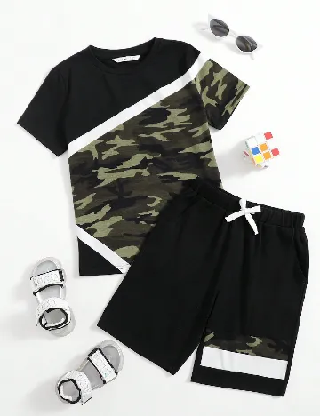 Compleu Shein Kids, negru