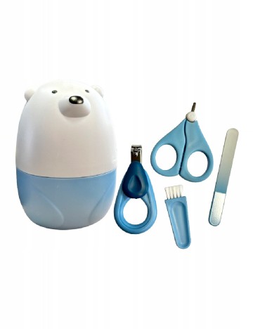 Set manichiura bebelusi OutletMag, albastru/alb