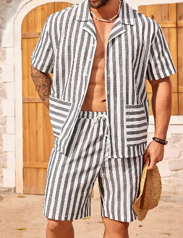 Compleu SHEIN Plus Size Men, gri