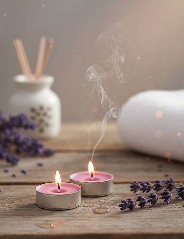 Set lumanari parfumate 6 bucati Bolsius, mov