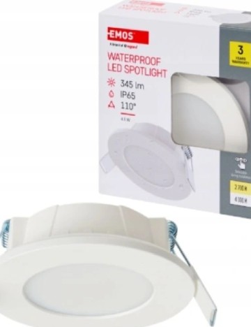 Spot LED incastrat EMOS, alb