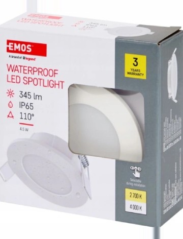 Spot LED incastrat EMOS, alb