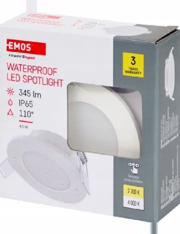 Spot LED incastrat EMOS, alb