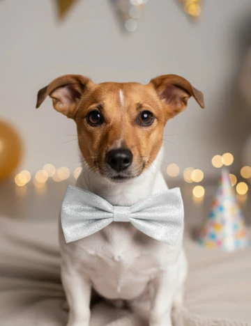 Papion pentru catei Beasty, argintiu