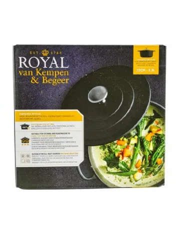 Oala din fonta Royal van Kempen & Begeer, negru Negru